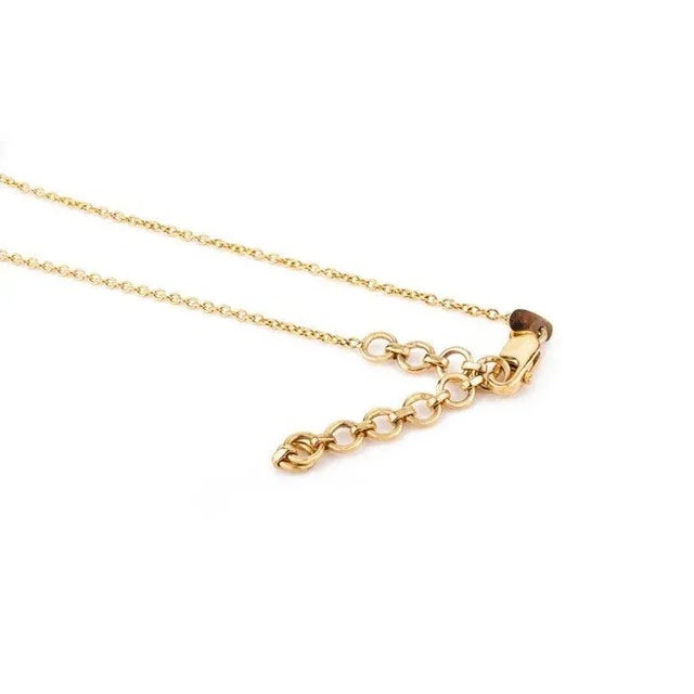 Metal 2.1carat Deep Blue Sapphire Charm Diamond Necklace in 14k Gold For Sale - Image 7 of 12