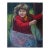 Oil Painting: Portrait of a Girl, Ukrainian Art (1973) 50-39 For Sale