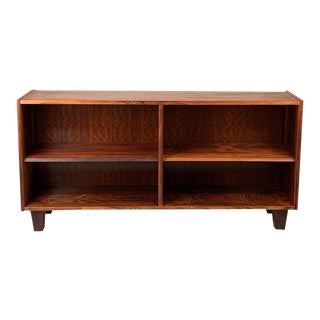 Vintage Danish Rosewood Low Bookcase For Sale
