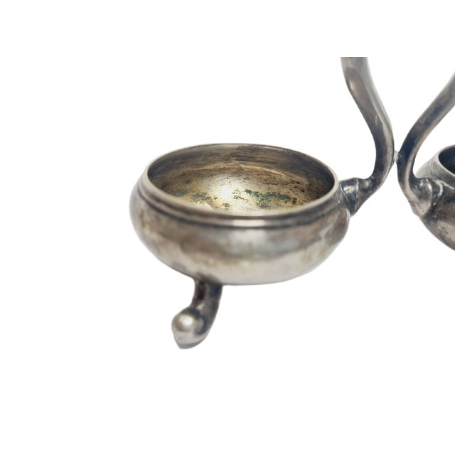 Eclectic Silver Salt and Pepper Holder, Germany, 1890s For Sale - Image 13 of 14