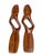 After Alexandre Noll, Abstract Wood Wall Diptych, 1970s, Walnut, Set of 2 For Sale - Image 4 of 8