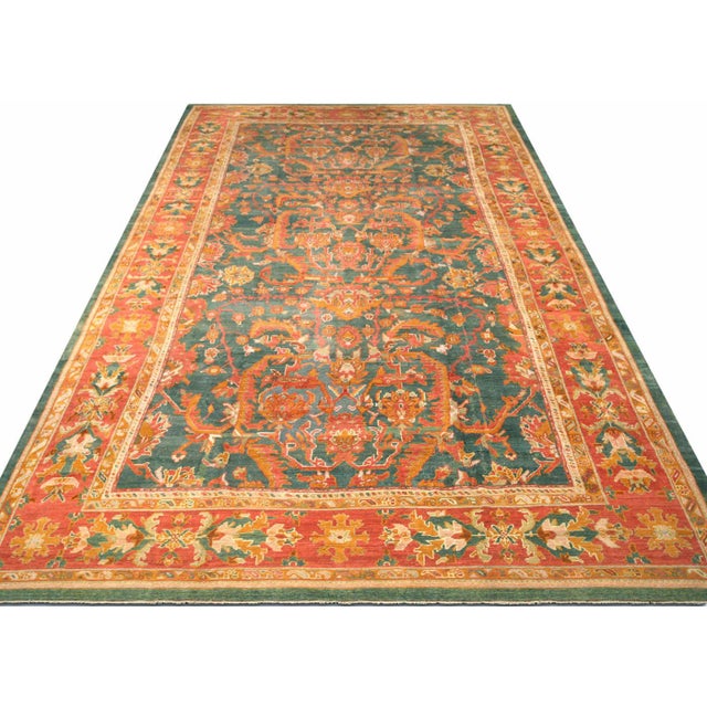1960s Turkish Oushak Rug For Sale In Los Angeles - Image 6 of 6