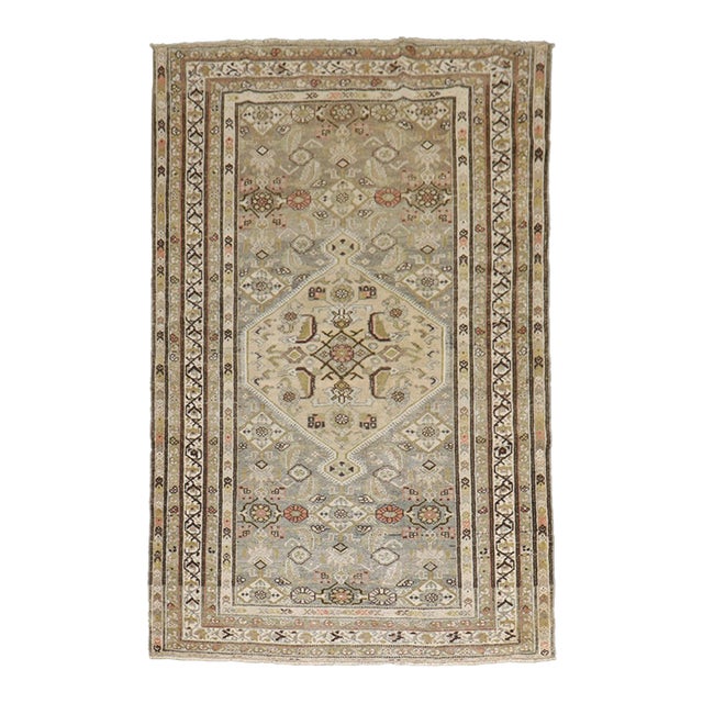 Persian Malayer Medallion Earth Color Rug no. j5234 For Sale