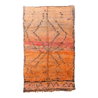 1980s Moroccan Vintage Marmoucha Rug - 4'5" X 7'3" Ft For Sale