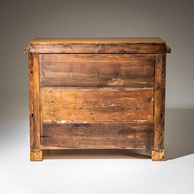 Beige Biedermeier Chest of Drawers in Birch, Northern Germany, 1820 For Sale - Image 8 of 11