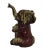 Ceramic Dark Red Baby Elephant Figurine For Sale In San Francisco - Image 6 of 6
