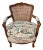Early 20th Century Louis XV French Style Fauteuil With Caned Back and Down Cushion For Sale
