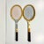 1970s Vintage Americana Boho Chic Wood Wilson Tennis Rackets Decorative Wall Objects - Set of 2. For Sale - Image 5 of 12