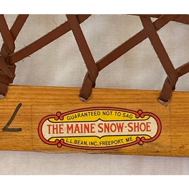 This outstanding pair of “Made in Maine” snowshoes is the perfect wall accent for ski lodge decor , but also looks great...