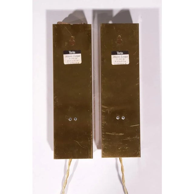 Danish Atlantic Double Wall Lamp from Vitrika, 1970s, Set of 2 For Sale - Image 3 of 14