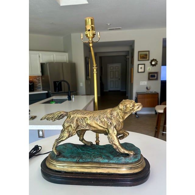Vintage Brass Hunting Dog Figural Table Table For Sale - Image 18 of 18