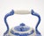 Oversized Italian Blue and White Porcelain Tea or Coffee Pot For Sale - Image 9 of 14