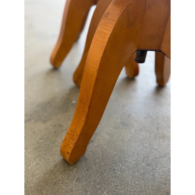Vintage Industrial Swivel Stools - Price Per Stool- One Available For Sale - Image 17 of 18
