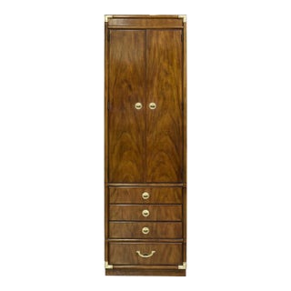 1970s Campaign Chifferobe Accolade Collection by Drexel Furniture - a Single Unit For Sale