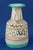 Description of the item: ceramic vase, vaguely bottle-shaped, hand-modeled on a potter's wheel and then glazed and...