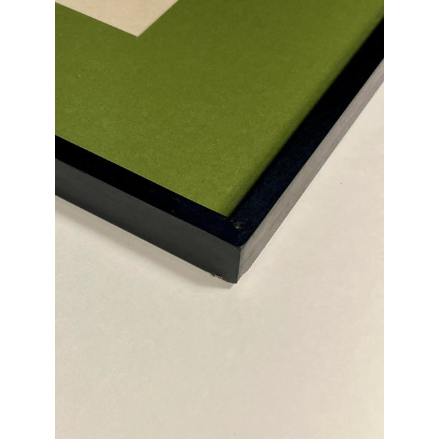 Vintage Japanese Woodblock Poem "Winter Twilight Scene" by Terada Masaaki 寺田政明 For Sale - Image 4 of 5