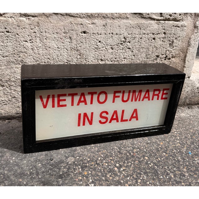 1950s No Smoking in the Hall Sign, 1950s For Sale - Image 5 of 6