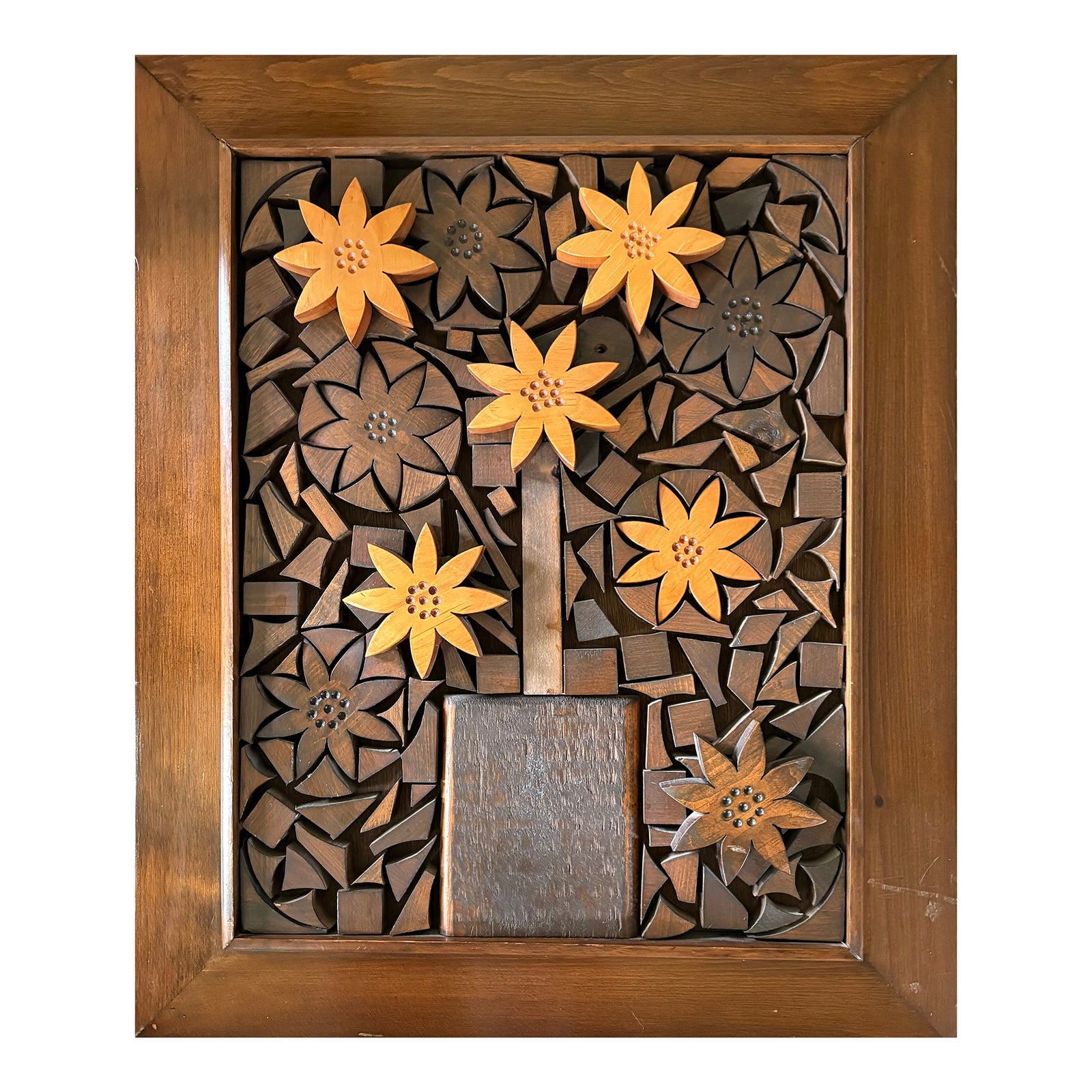 1970s Cappi Korean Layered Wall Panel Sculpture | Chairish