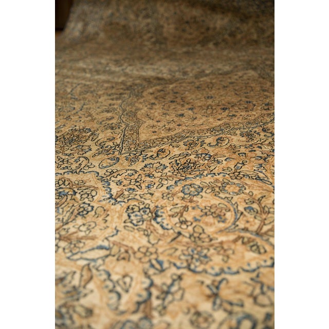Vintage Tea Washed Kerman Carpet - 10'11" x 19'1" For Sale - Image 14 of 17