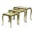Baroque Hollywood Regency Nesting Tables in Onyx and Marble, 1950s, Set of 3 For Sale - Image 3 of 17