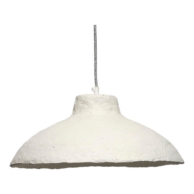 Lifestyle by JY Parchment Paper Mache Pendant For Sale