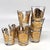 Mid-Century Modern 1960s Utd Gold Medallion Shot Glasses - Set of 8 For Sale - Image 3 of 9