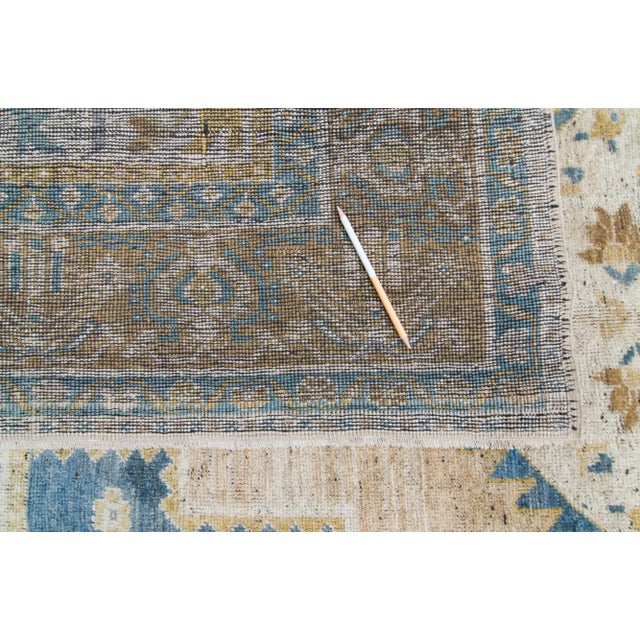 1920s Antique Anadol Oushak Medallion Hand-Knotted Rug - 7’1” X 12’6” For Sale - Image 10 of 11