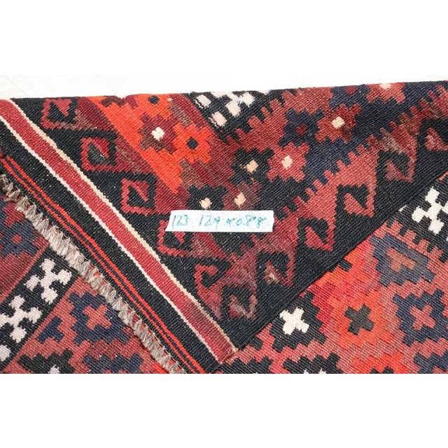 Vintage Handwoven Afghan Kilim Rug, 1980s For Sale - Image 10 of 11