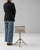 1920s French Brass Adjustable Stool With Upholstered Seat and Tripod Base For Sale - Image 17 of 18