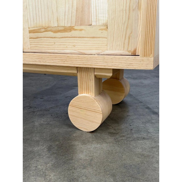 Trolley Credenza in Pine For Sale - Image 4 of 13