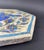 Hexagonal Hand-Painted Earthenware Tile, Asia For Sale - Image 10 of 12