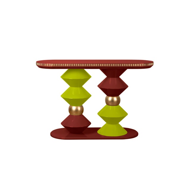 Contemporary Cortez Console Table by Malabar For Sale - Image 3 of 15