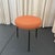 Mid-Century Modern Round Upholstered Vanity Stool For Sale - Image 4 of 6
