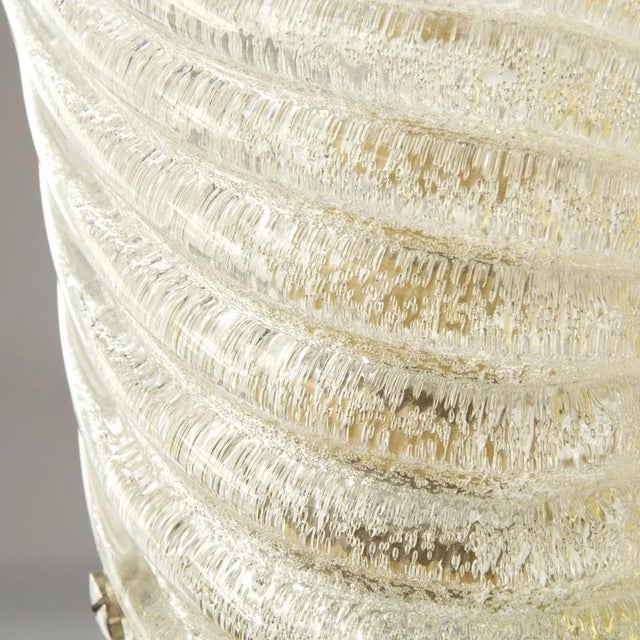 Ribbed Clear Wall-Mounted Glass Lamps, 1960s, Set of 2 For Sale - Image 9 of 10