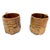 A striking pair of hand-carved wooden tiki mugs, exuding that perfect 1960s–1970s tropical lounge energy. Each mug...