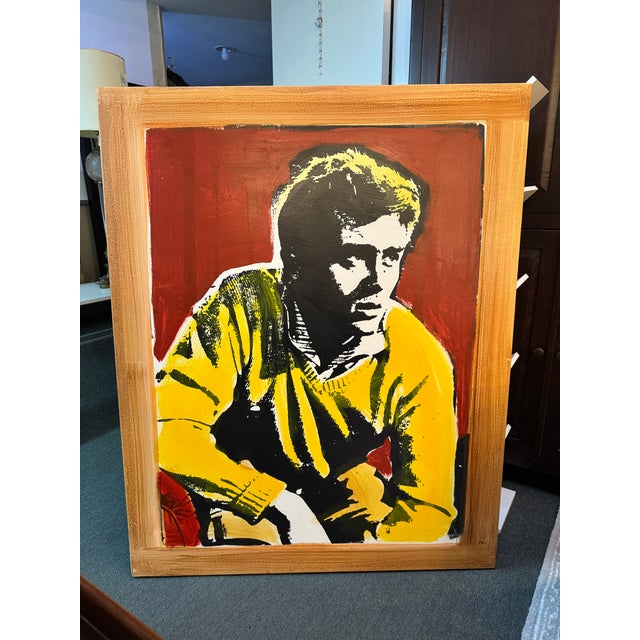 Pop Art Circa 2007 Artist McCartny Original Pop Art Painting of James Dean For Sale - Image 3 of 11