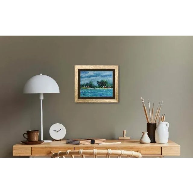 Quiet Places & Coastal Memories — Caribbean Princess Cays Original oil painting by L. Haas, 10 x 8 in unframed primed...