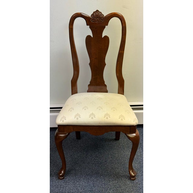 Late 20th Century American Drew Georgian Cherry Dining Chairs - Set of 6 For Sale In New York - Image 6 of 12