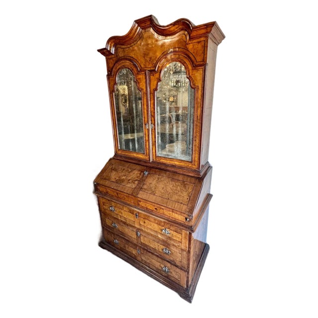 19th C. Italian Walnut Secretary For Sale