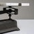 1900 - 1909 Circa 1900 French Black Cast Iron and White Marble Balance Scale With Scrolled Column For Sale - Image 5 of 7