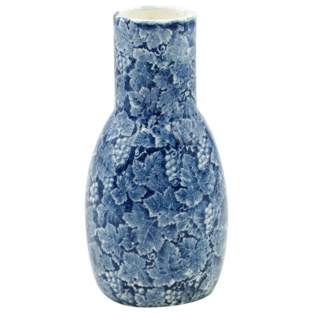 Ceramic Blue Vase by Franz Anton Mehlem, 19th Century For Sale - Image 6 of 6