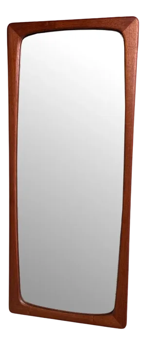 Modernist Rectangular Wall Mirror in Teak, Germany, 1959