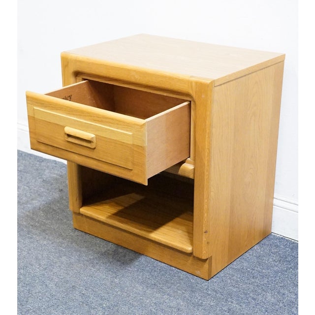 Stanley Furniture Oak Contemporary Modern 22" Open Cabinet Nightstand 77614-80-33230 For Sale In Kansas City - Image 6 of 13