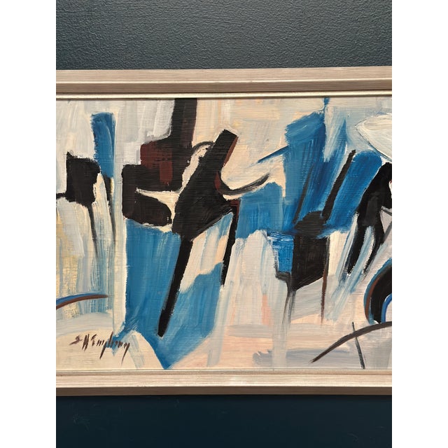 Sven H. Engberg, Abstract Composition, 1950s, Oil on Panel, Framed For Sale - Image 4 of 18
