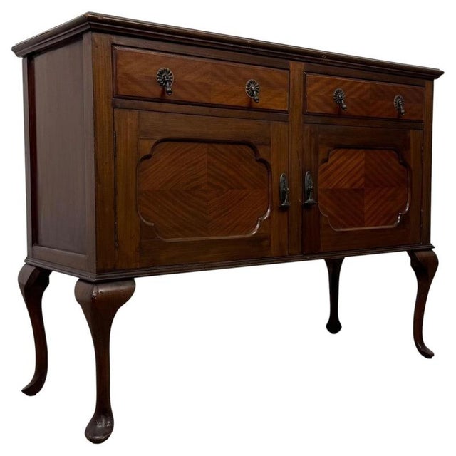 19th Century Antique Edwardian English Mahogany Sideboard, 1890s For Sale - Image 5 of 13