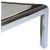 1970s Mid Century Modern Karl Springer Style Chrome & Brass Square Coffee Table For Sale - Image 5 of 9