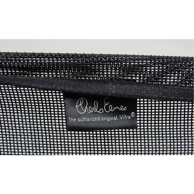 EA-116 Lounge Chair in Black Net by Charles Eames for Vitra, 2000s For Sale - Image 6 of 7