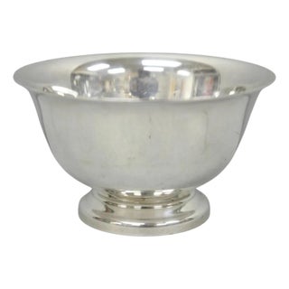 Vintage Reed & Barton Paul Revere Design Silver Plated Small Nut Dish Bowl For Sale