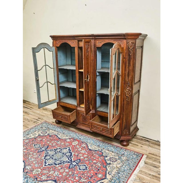 19th Century Carved Liège Oak Bookcase For Sale - Image 3 of 12
