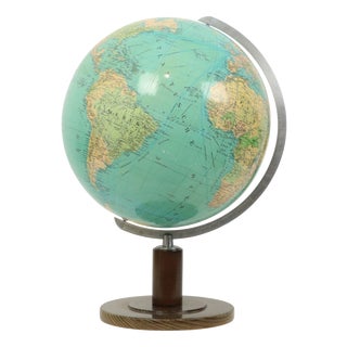 Large Vintage Columbus Globe, 1950s For Sale